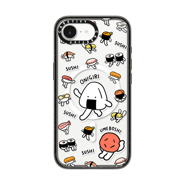 FURIIRAKUN x CASETiFY iPhone 16e Case Sticker,Cartoon Black Impact Case MagSafe Compatible Onigiri & Umeboshi with Sushi by FURIIRAKUN Back to School FURIIRAKUN x CASETiFY iPhone 16e Case Sticker,Cartoon Black Impact Case MagSafe Compatible Onigiri & Umeboshi with Sushi by FURIIRAKUN Back to School