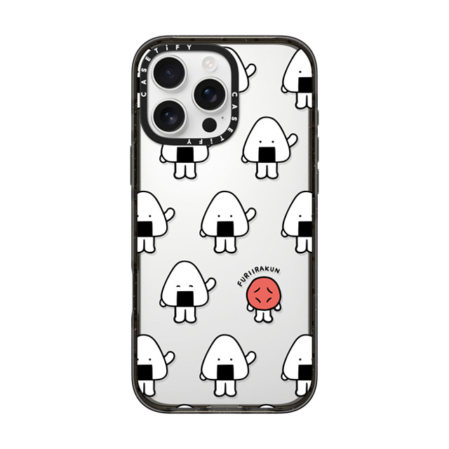 FURIIRAKUN x CASETiFY iPhone 16 Pro Max Case Sticker,Cartoon Black Impact Case Onigiri & Umeboshi Monogram by FURIIRAKUN Back to School FURIIRAKUN x CASETiFY iPhone 16 Pro Max Case Sticker,Cartoon Black Impact Case Onigiri & Umeboshi Monogram by FURIIRAKUN Back to School