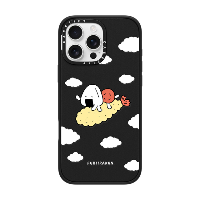 FURIIRAKUN x CASETiFY iPhone 16 Pro Max Case Cartoon,Food マットブラック インパクトケース MagSafe対応 Onigiri & Umeboshi Flying Tempura by FURIIRAKUN Mother's Day FURIIRAKUN x CASETiFY iPhone 16 Pro Max Case Cartoon,Food マットブラック インパクトケース MagSafe対応 Onigiri & Umeboshi Flying Tempura by FURIIRAKUN Mother's Day