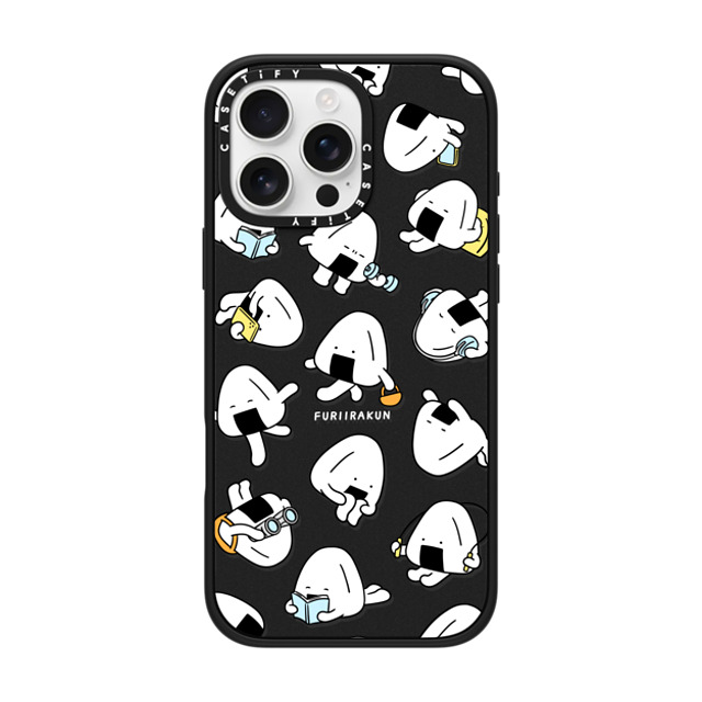 FURIIRAKUN x CASETiFY iPhone 16 Pro Max Case Sticker,Cartoon マットブラック インパクトケース MagSafe対応 Onigiri Day to day by FURIIRAKUN Mother's Day FURIIRAKUN x CASETiFY iPhone 16 Pro Max Case Sticker,Cartoon マットブラック インパクトケース MagSafe対応 Onigiri Day to day by FURIIRAKUN Mother's Day