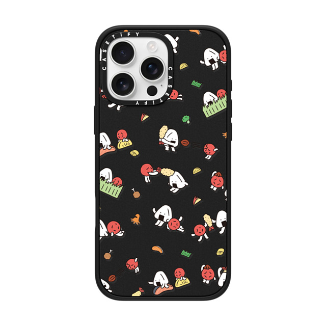 FURIIRAKUN x CASETiFY iPhone 16 Pro Max Case Sticker,Cartoon Matte Black Impact Case MagSafe Compatible Onigiri & Umeboshi Bento Party by FURIIRAKUN Father's Day FURIIRAKUN x CASETiFY iPhone 16 Pro Max Case Sticker,Cartoon Matte Black Impact Case MagSafe Compatible Onigiri & Umeboshi Bento Party by FURIIRAKUN Father's Day