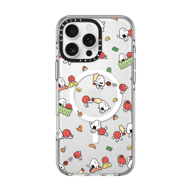 FURIIRAKUN x CASETiFY iPhone 16 Pro Max ケース Sticker,Cartoon クリア クリア ケース MagSafe対応 Onigiri & Umeboshi Bento Party by FURIIRAKUN Back to School FURIIRAKUN x CASETiFY iPhone 16 Pro Max ケース Sticker,Cartoon クリア クリア ケース MagSafe対応 Onigiri & Umeboshi Bento Party by FURIIRAKUN Back to School