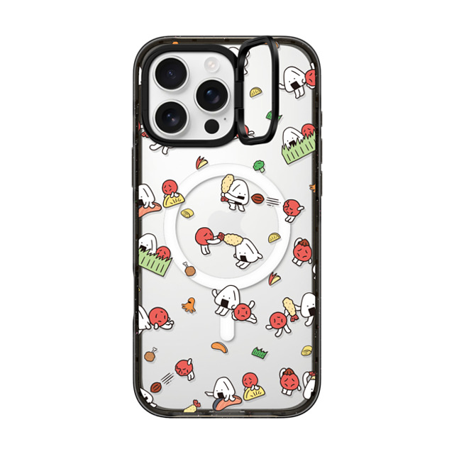FURIIRAKUN x CASETiFY iPhone 16 Pro Max Case Sticker,Cartoon Black インパクトリングスタンドケース MagSafe対応 Onigiri & Umeboshi Bento Party by FURIIRAKUN Father's Day FURIIRAKUN x CASETiFY iPhone 16 Pro Max Case Sticker,Cartoon Black インパクトリングスタンドケース MagSafe対応 Onigiri & Umeboshi Bento Party by FURIIRAKUN Father's Day