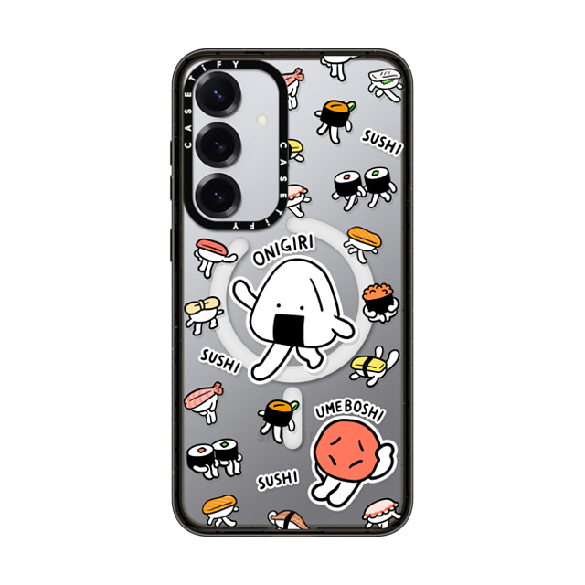 FURIIRAKUN x CASETiFY Galaxy S25+ ケース Sticker,Cartoon ブラック マグネット式 インパクトケース Onigiri & Umeboshi with Sushi by FURIIRAKUN Back to School FURIIRAKUN x CASETiFY Galaxy S25+ ケース Sticker,Cartoon ブラック マグネット式 インパクトケース Onigiri & Umeboshi with Sushi by FURIIRAKUN Back to School