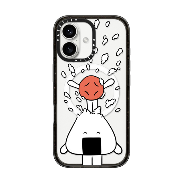 FURIIRAKUN x CASETiFY iPhone 16 ケース Sticker,Cartoon ブラック インパクトケース MagSafe対応 Onigiri & Umeboshi Pop out by FURIIRAKUN Father's Day FURIIRAKUN x CASETiFY iPhone 16 ケース Sticker,Cartoon ブラック インパクトケース MagSafe対応 Onigiri & Umeboshi Pop out by FURIIRAKUN Father's Day