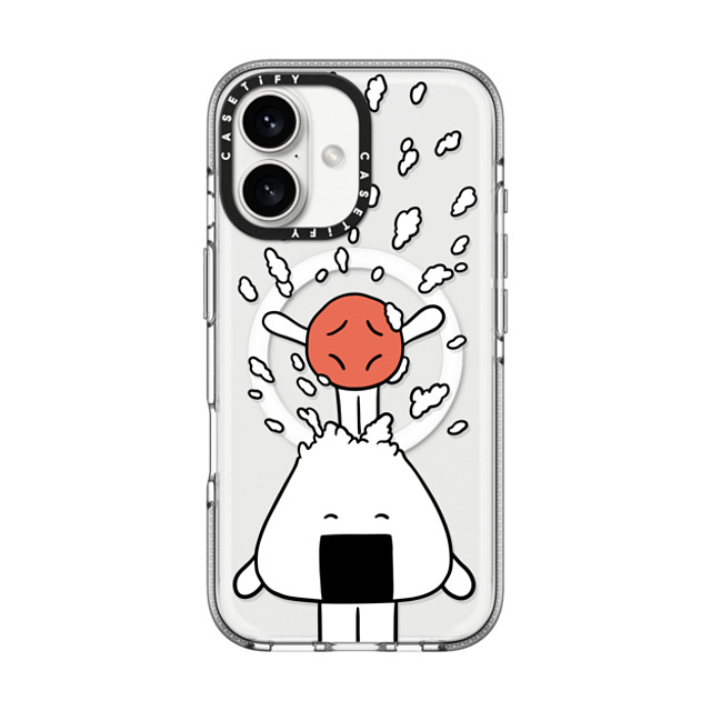 FURIIRAKUN x CASETiFY iPhone 16 Case Sticker,Cartoon クリア クリア ケース MagSafe対応 Onigiri & Umeboshi Pop out by FURIIRAKUN Back to School FURIIRAKUN x CASETiFY iPhone 16 Case Sticker,Cartoon クリア クリア ケース MagSafe対応 Onigiri & Umeboshi Pop out by FURIIRAKUN Back to School