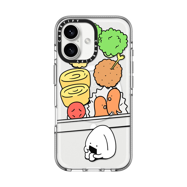 FURIIRAKUN x CASETiFY iPhone 16 Case Cartoon,Food Clear Clear Case MagSafe Compatible Onigiri Lonely Bento by FURIIRAKUN Mother's Day FURIIRAKUN x CASETiFY iPhone 16 Case Cartoon,Food Clear Clear Case MagSafe Compatible Onigiri Lonely Bento by FURIIRAKUN Mother's Day
