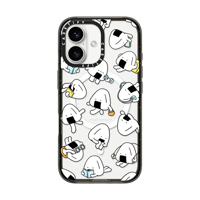FURIIRAKUN x CASETiFY iPhone 16 ケース Sticker,Cartoon ブラック インパクトケース MagSafe対応 Onigiri Day to day by FURIIRAKUN Back to School FURIIRAKUN x CASETiFY iPhone 16 ケース Sticker,Cartoon ブラック インパクトケース MagSafe対応 Onigiri Day to day by FURIIRAKUN Back to School