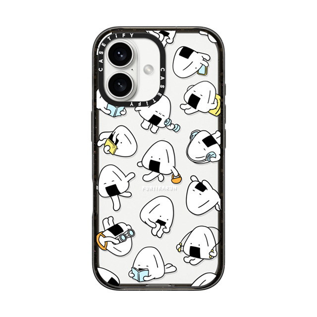 FURIIRAKUN x CASETiFY iPhone 16 Case Sticker,Cartoon Black インパクトケース Onigiri Day to day by FURIIRAKUN Mother's Day FURIIRAKUN x CASETiFY iPhone 16 Case Sticker,Cartoon Black インパクトケース Onigiri Day to day by FURIIRAKUN Mother's Day