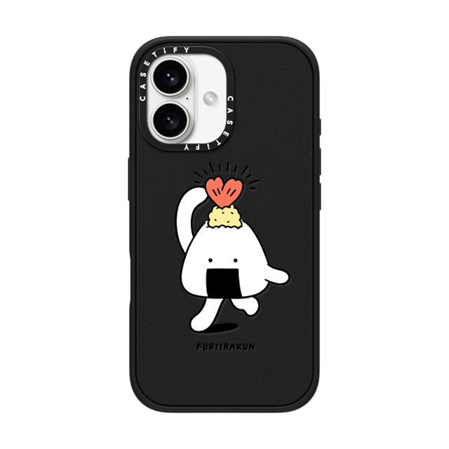 FURIIRAKUN x CASETiFY iPhone 16 ケース Cartoon,Food マットブラック インパクトケース MagSafe対応 Onigiri Tenmusu by FURIIRAKUN Father's Day FURIIRAKUN x CASETiFY iPhone 16 ケース Cartoon,Food マットブラック インパクトケース MagSafe対応 Onigiri Tenmusu by FURIIRAKUN Father's Day