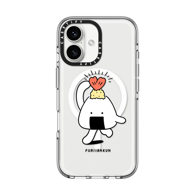 FURIIRAKUN x CASETiFY iPhone 16 ケース Cartoon,Food クリア クリア ケース MagSafe対応 Onigiri Tenmusu by FURIIRAKUN Father's Day FURIIRAKUN x CASETiFY iPhone 16 ケース Cartoon,Food クリア クリア ケース MagSafe対応 Onigiri Tenmusu by FURIIRAKUN Father's Day