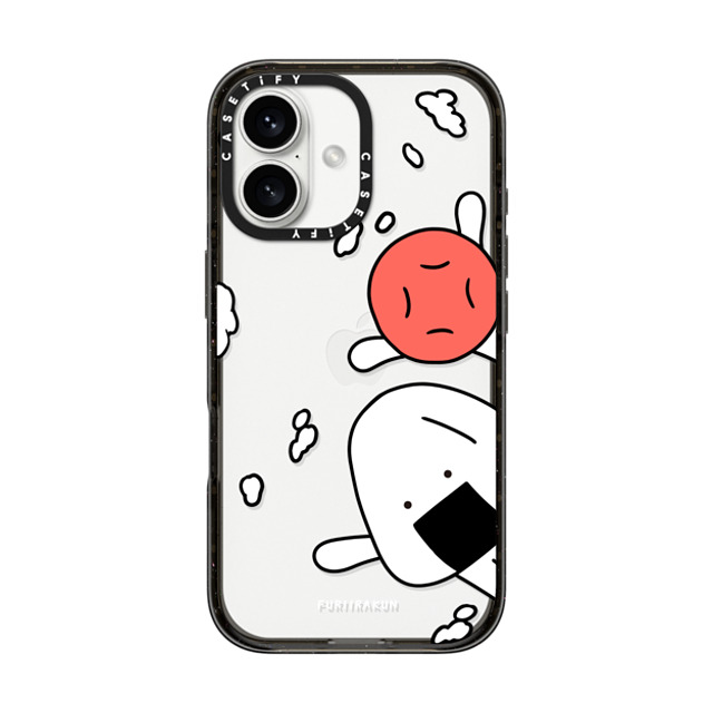 FURIIRAKUN x CASETiFY iPhone 16 ケース Sticker,Cartoon ブラック インパクトケース Onigiri & Umeboshi hello by FURIIRAKUN Father's Day FURIIRAKUN x CASETiFY iPhone 16 ケース Sticker,Cartoon ブラック インパクトケース Onigiri & Umeboshi hello by FURIIRAKUN Father's Day