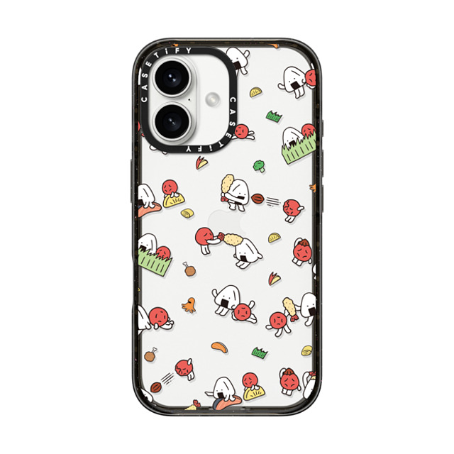 FURIIRAKUN x CASETiFY iPhone 16 Case Sticker,Cartoon ブラック インパクトケース Onigiri & Umeboshi Bento Party by FURIIRAKUN Mother's Day FURIIRAKUN x CASETiFY iPhone 16 Case Sticker,Cartoon ブラック インパクトケース Onigiri & Umeboshi Bento Party by FURIIRAKUN Mother's Day
