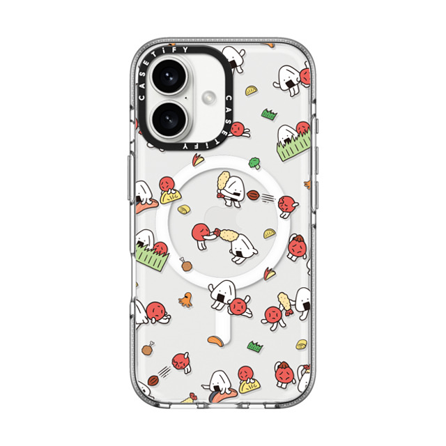 FURIIRAKUN x CASETiFY iPhone 16 ケース Sticker,Cartoon クリア クリア ケース MagSafe対応 Onigiri & Umeboshi Bento Party by FURIIRAKUN Father's Day FURIIRAKUN x CASETiFY iPhone 16 ケース Sticker,Cartoon クリア クリア ケース MagSafe対応 Onigiri & Umeboshi Bento Party by FURIIRAKUN Father's Day