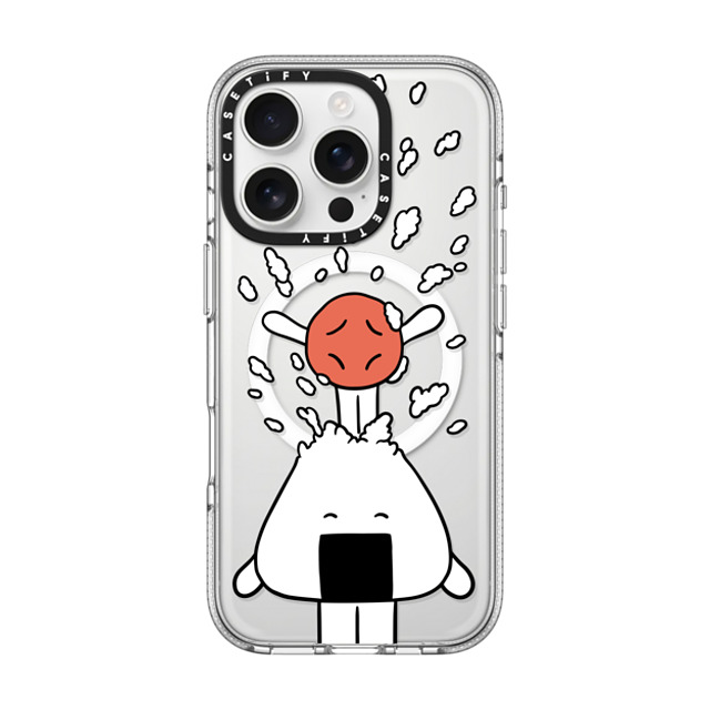 FURIIRAKUN x CASETiFY iPhone 16 Pro ケース Sticker,Cartoon クリア クリア ケース MagSafe対応 Onigiri & Umeboshi Pop out by FURIIRAKUN Father's Day FURIIRAKUN x CASETiFY iPhone 16 Pro ケース Sticker,Cartoon クリア クリア ケース MagSafe対応 Onigiri & Umeboshi Pop out by FURIIRAKUN Father's Day