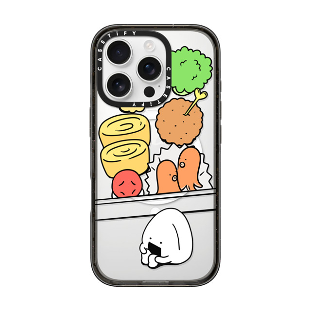 FURIIRAKUN x CASETiFY iPhone 16 Pro Case Cartoon,Food Black Impact Case MagSafe Compatible Onigiri Lonely Bento by FURIIRAKUN Mother's Day FURIIRAKUN x CASETiFY iPhone 16 Pro Case Cartoon,Food Black Impact Case MagSafe Compatible Onigiri Lonely Bento by FURIIRAKUN Mother's Day