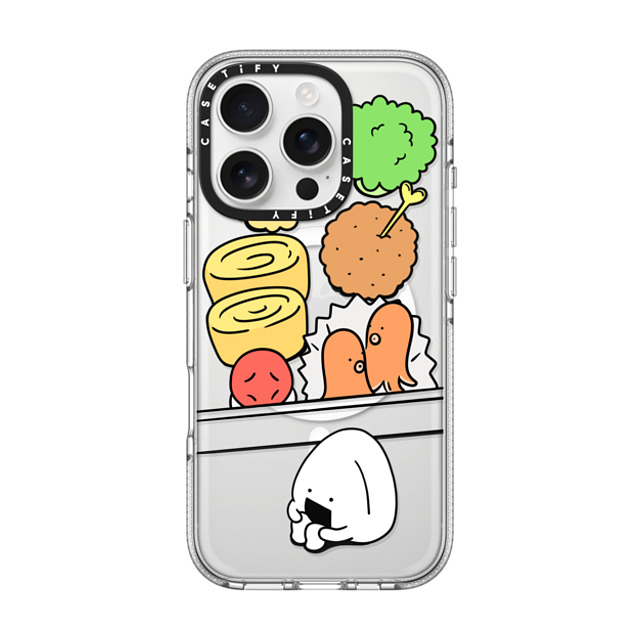 FURIIRAKUN x CASETiFY iPhone 16 Pro Case Cartoon,Food クリア クリア ケース MagSafe対応 Onigiri Lonely Bento by FURIIRAKUN Mother's Day FURIIRAKUN x CASETiFY iPhone 16 Pro Case Cartoon,Food クリア クリア ケース MagSafe対応 Onigiri Lonely Bento by FURIIRAKUN Mother's Day