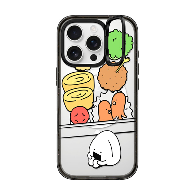 FURIIRAKUN x CASETiFY iPhone 16 Pro Case Cartoon,Food Black インパクトリングスタンドケース MagSafe対応 Onigiri Lonely Bento by FURIIRAKUN Mother's Day FURIIRAKUN x CASETiFY iPhone 16 Pro Case Cartoon,Food Black インパクトリングスタンドケース MagSafe対応 Onigiri Lonely Bento by FURIIRAKUN Mother's Day