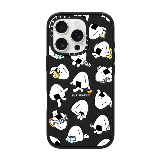 FURIIRAKUN x CASETiFY iPhone 16 Pro ケース Sticker,Cartoon マットブラック インパクトケース MagSafe対応 Onigiri Day to day by FURIIRAKUN Father's Day FURIIRAKUN x CASETiFY iPhone 16 Pro ケース Sticker,Cartoon マットブラック インパクトケース MagSafe対応 Onigiri Day to day by FURIIRAKUN Father's Day