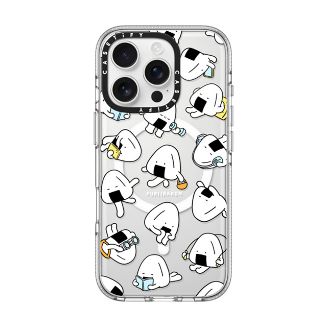 FURIIRAKUN x CASETiFY iPhone 16 Pro Case Sticker,Cartoon Clear Clear Case MagSafe Compatible Onigiri Day to day by FURIIRAKUN Mother's Day FURIIRAKUN x CASETiFY iPhone 16 Pro Case Sticker,Cartoon Clear Clear Case MagSafe Compatible Onigiri Day to day by FURIIRAKUN Mother's Day