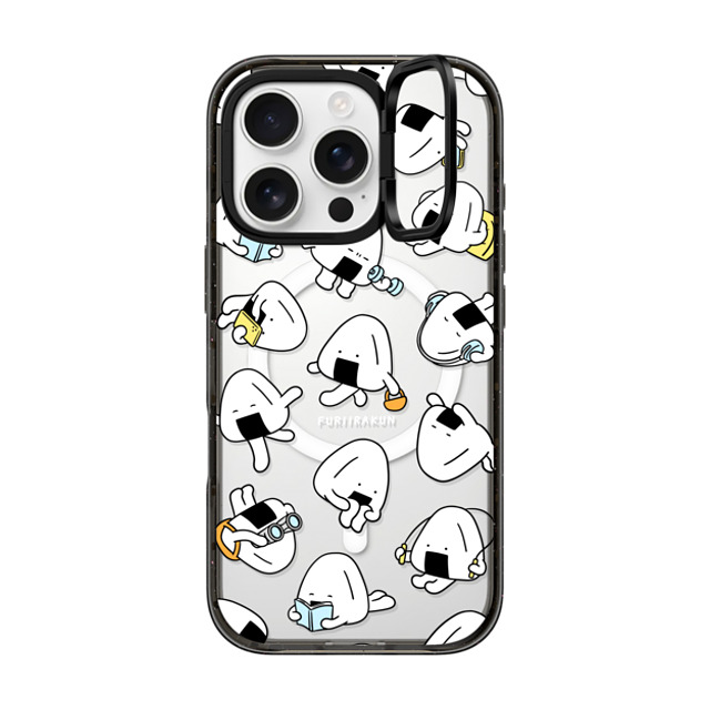 FURIIRAKUN x CASETiFY iPhone 16 Pro Case Sticker,Cartoon Black インパクトリングスタンドケース MagSafe対応 Onigiri Day to day by FURIIRAKUN Father's Day FURIIRAKUN x CASETiFY iPhone 16 Pro Case Sticker,Cartoon Black インパクトリングスタンドケース MagSafe対応 Onigiri Day to day by FURIIRAKUN Father's Day