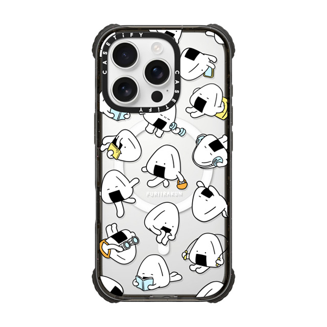 FURIIRAKUN x CASETiFY iPhone 16 Pro Case Sticker,Cartoon Black ウルトラ インパクトケース MagSafe 対応 Onigiri Day to day by FURIIRAKUN Father's Day FURIIRAKUN x CASETiFY iPhone 16 Pro Case Sticker,Cartoon Black ウルトラ インパクトケース MagSafe 対応 Onigiri Day to day by FURIIRAKUN Father's Day