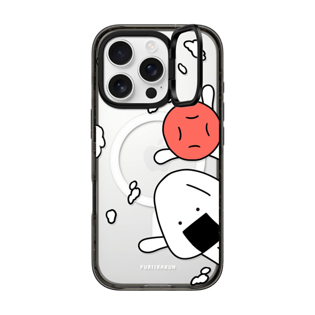 FURIIRAKUN x CASETiFY iPhone 16 Pro ケース Sticker,Cartoon ブラック インパクトリングスタンドケース MagSafe対応 Onigiri & Umeboshi hello by FURIIRAKUN Father's Day FURIIRAKUN x CASETiFY iPhone 16 Pro ケース Sticker,Cartoon ブラック インパクトリングスタンドケース MagSafe対応 Onigiri & Umeboshi hello by FURIIRAKUN Father's Day