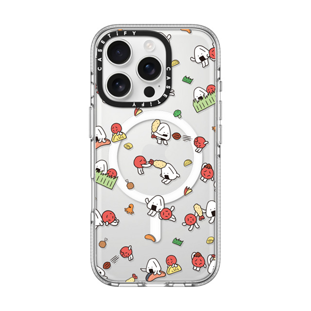 FURIIRAKUN x CASETiFY iPhone 16 Pro ケース Sticker,Cartoon クリア クリア ケース MagSafe対応 Onigiri & Umeboshi Bento Party by FURIIRAKUN Father's Day FURIIRAKUN x CASETiFY iPhone 16 Pro ケース Sticker,Cartoon クリア クリア ケース MagSafe対応 Onigiri & Umeboshi Bento Party by FURIIRAKUN Father's Day