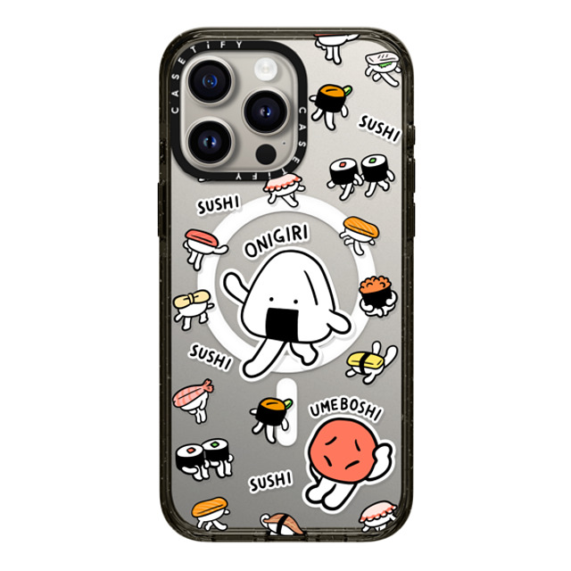 FURIIRAKUN x CASETiFY iPhone 15 Pro Max Case Sticker,Cartoon Black Impact Case MagSafe Compatible Onigiri & Umeboshi with Sushi by FURIIRAKUN Mother's Day FURIIRAKUN x CASETiFY iPhone 15 Pro Max Case Sticker,Cartoon Black Impact Case MagSafe Compatible Onigiri & Umeboshi with Sushi by FURIIRAKUN Mother's Day