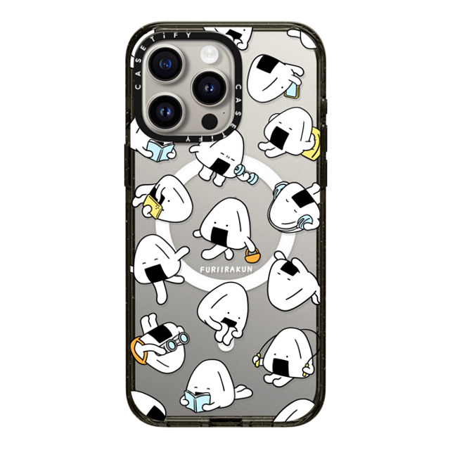 FURIIRAKUN x CASETiFY iPhone 15 Pro Max Case Sticker,Cartoon Black Impact Case MagSafe Compatible Onigiri Day to day by FURIIRAKUN Back to School FURIIRAKUN x CASETiFY iPhone 15 Pro Max Case Sticker,Cartoon Black Impact Case MagSafe Compatible Onigiri Day to day by FURIIRAKUN Back to School