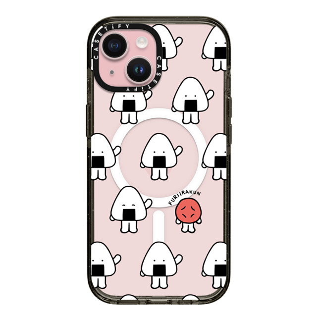 FURIIRAKUN x CASETiFY iPhone 15 Case Sticker,Cartoon Black Impact Case MagSafe Compatible Onigiri & Umeboshi Monogram by FURIIRAKUN Mother's Day FURIIRAKUN x CASETiFY iPhone 15 Case Sticker,Cartoon Black Impact Case MagSafe Compatible Onigiri & Umeboshi Monogram by FURIIRAKUN Mother's Day