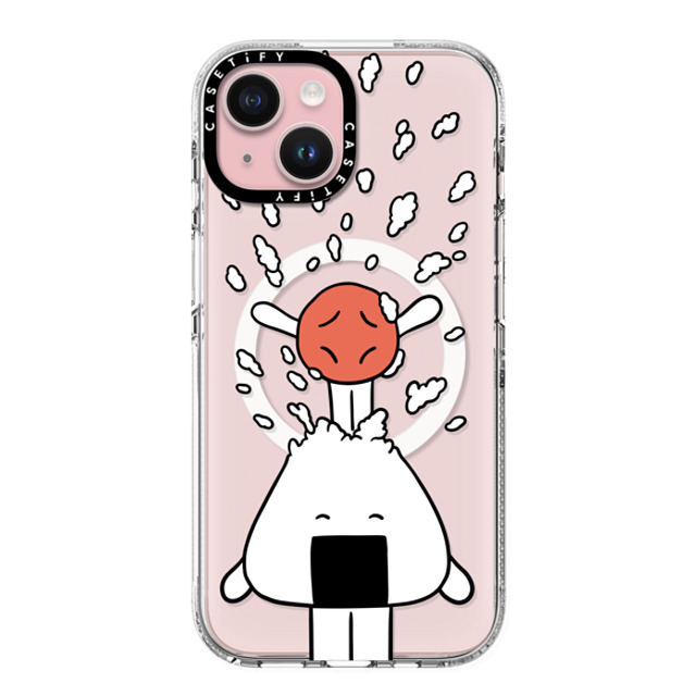 FURIIRAKUN x CASETiFY iPhone 15 Case Sticker,Cartoon クリア クリア ケース MagSafe対応 Onigiri & Umeboshi Pop out by FURIIRAKUN Back to School FURIIRAKUN x CASETiFY iPhone 15 Case Sticker,Cartoon クリア クリア ケース MagSafe対応 Onigiri & Umeboshi Pop out by FURIIRAKUN Back to School