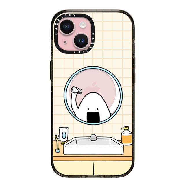 FURIIRAKUN x CASETiFY iPhone 15 Case Cartoon,Food Black Impact Case MagSafe Compatible Onigiri morning routine by FURIIRAKUN Back to School FURIIRAKUN x CASETiFY iPhone 15 Case Cartoon,Food Black Impact Case MagSafe Compatible Onigiri morning routine by FURIIRAKUN Back to School