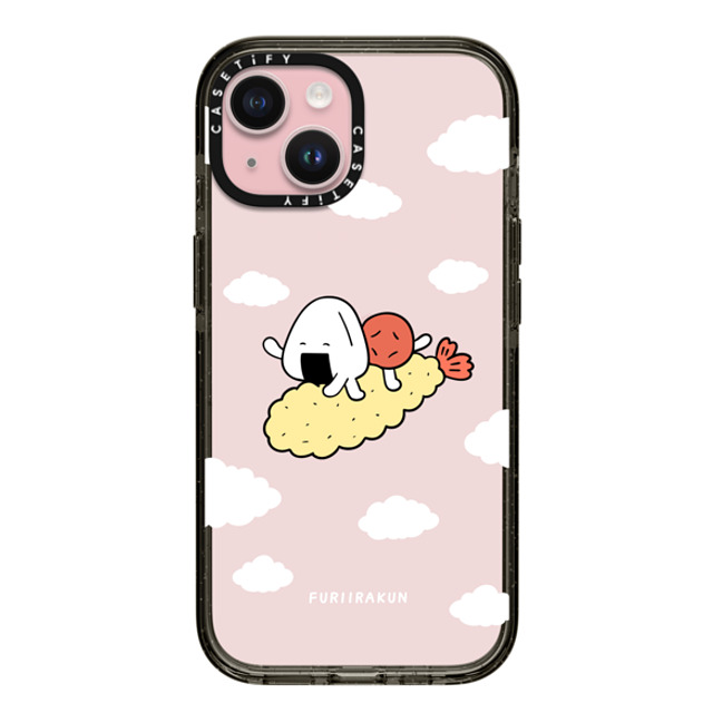 FURIIRAKUN x CASETiFY iPhone 15 Case Cartoon,Food Black インパクトケース Onigiri & Umeboshi Flying Tempura by FURIIRAKUN Mother's Day FURIIRAKUN x CASETiFY iPhone 15 Case Cartoon,Food Black インパクトケース Onigiri & Umeboshi Flying Tempura by FURIIRAKUN Mother's Day