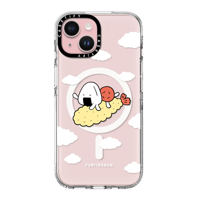 FURIIRAKUN x CASETiFY iPhone 15 Case Cartoon,Food クリア クリア ケース MagSafe対応 Onigiri & Umeboshi Flying Tempura by FURIIRAKUN Back to School FURIIRAKUN x CASETiFY iPhone 15 Case Cartoon,Food クリア クリア ケース MagSafe対応 Onigiri & Umeboshi Flying Tempura by FURIIRAKUN Back to School
