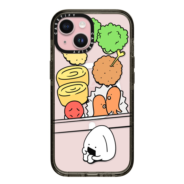 FURIIRAKUN x CASETiFY iPhone 15 Case Cartoon,Food Black Impact Case MagSafe Compatible Onigiri Lonely Bento by FURIIRAKUN Mother's Day FURIIRAKUN x CASETiFY iPhone 15 Case Cartoon,Food Black Impact Case MagSafe Compatible Onigiri Lonely Bento by FURIIRAKUN Mother's Day