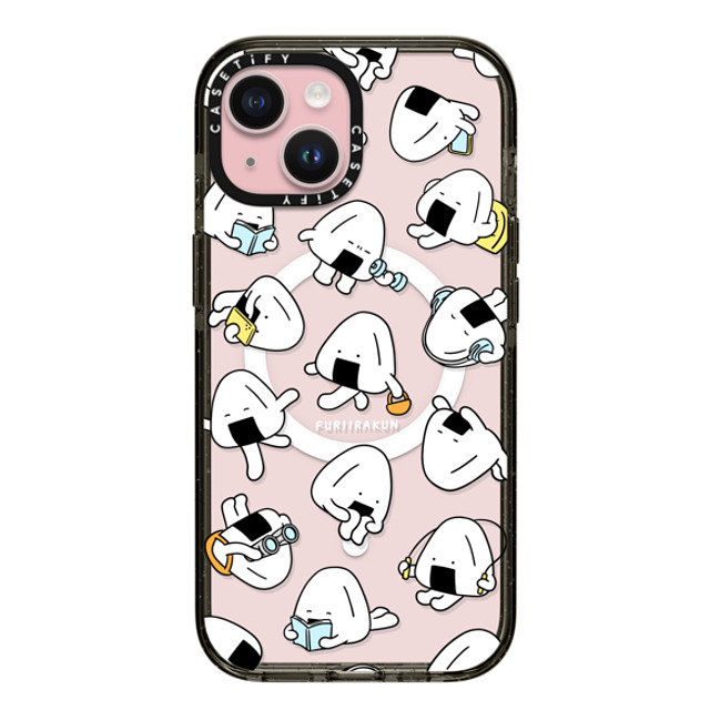 FURIIRAKUN x CASETiFY iPhone 15 Case Sticker,Cartoon Black Impact Case MagSafe Compatible Onigiri Day to day by FURIIRAKUN Mother's Day FURIIRAKUN x CASETiFY iPhone 15 Case Sticker,Cartoon Black Impact Case MagSafe Compatible Onigiri Day to day by FURIIRAKUN Mother's Day