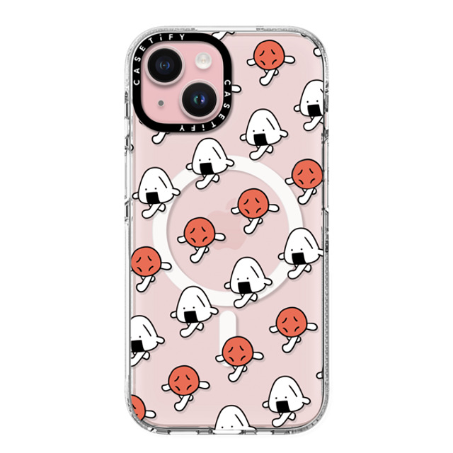 FURIIRAKUN x CASETiFY iPhone 15 ケース Sticker,Cartoon クリア クリア ケース MagSafe対応 Onigiri & Umeboshi March by FURIIRAKUN Father's Day FURIIRAKUN x CASETiFY iPhone 15 ケース Sticker,Cartoon クリア クリア ケース MagSafe対応 Onigiri & Umeboshi March by FURIIRAKUN Father's Day