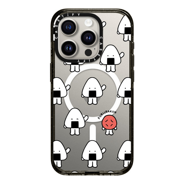 FURIIRAKUN x CASETiFY iPhone 15 Pro Case Sticker,Cartoon Black Impact Case MagSafe Compatible Onigiri & Umeboshi Monogram by FURIIRAKUN Back to School FURIIRAKUN x CASETiFY iPhone 15 Pro Case Sticker,Cartoon Black Impact Case MagSafe Compatible Onigiri & Umeboshi Monogram by FURIIRAKUN Back to School