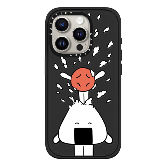 FURIIRAKUN x CASETiFY iPhone 15 Pro ケース Sticker,Cartoon マットブラック インパクトケース MagSafe対応 Onigiri & Umeboshi Pop out by FURIIRAKUN Father's Day FURIIRAKUN x CASETiFY iPhone 15 Pro ケース Sticker,Cartoon マットブラック インパクトケース MagSafe対応 Onigiri & Umeboshi Pop out by FURIIRAKUN Father's Day