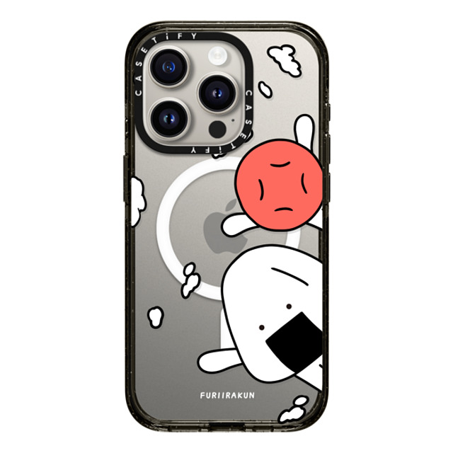 FURIIRAKUN x CASETiFY iPhone 15 Pro ケース Sticker,Cartoon ブラック インパクトケース MagSafe対応 Onigiri & Umeboshi hello by FURIIRAKUN Back to School FURIIRAKUN x CASETiFY iPhone 15 Pro ケース Sticker,Cartoon ブラック インパクトケース MagSafe対応 Onigiri & Umeboshi hello by FURIIRAKUN Back to School