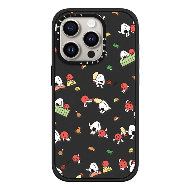 FURIIRAKUN x CASETiFY iPhone 15 Pro Case Sticker,Cartoon Matte Black Impact Case MagSafe Compatible Onigiri & Umeboshi Bento Party by FURIIRAKUN Back to School FURIIRAKUN x CASETiFY iPhone 15 Pro Case Sticker,Cartoon Matte Black Impact Case MagSafe Compatible Onigiri & Umeboshi Bento Party by FURIIRAKUN Back to School