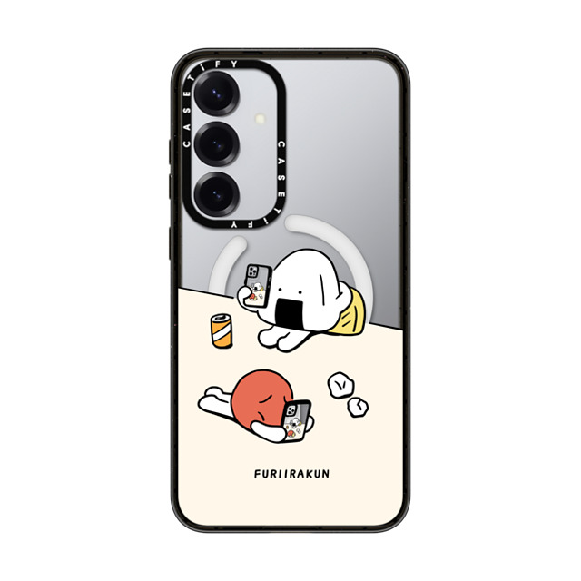 FURIIRAKUN x CASETiFY Galaxy S25+ ケース Cartoon,Food ブラック マグネット式 インパクトケース Onigiri & Umeboshi Matching smartphone case by FURIIRAKUN Back to School FURIIRAKUN x CASETiFY Galaxy S25+ ケース Cartoon,Food ブラック マグネット式 インパクトケース Onigiri & Umeboshi Matching smartphone case by FURIIRAKUN Back to School