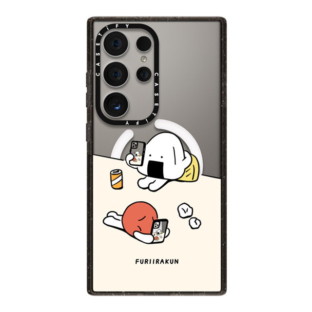 FURIIRAKUN x CASETiFY Galaxy S24 Ultra ケース Cartoon,Food ブラック マグネット式 インパクトケース Onigiri & Umeboshi Matching smartphone case by FURIIRAKUN Back to School FURIIRAKUN x CASETiFY Galaxy S24 Ultra ケース Cartoon,Food ブラック マグネット式 インパクトケース Onigiri & Umeboshi Matching smartphone case by FURIIRAKUN Back to School
