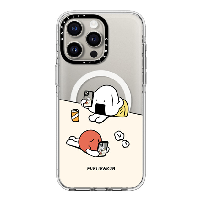 FURIIRAKUN x CASETiFY iPhone 15 Pro Max ケース クリア クリア ケース MagSafe対応 Onigiri & Umeboshi Matching smartphone case by FURIIRAKUN