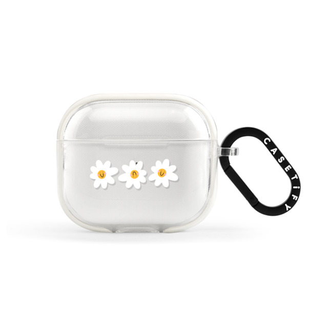 Laura Jane Illustrations x CASETiFY AirPods（第3世代） フロスト インパクトケース Daisies by Laura Jane Illustrations