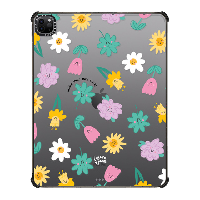 Laura Jane Illustrations x CASETiFY iPad Pro 12.9-inch (第5/6世代) Floral,Rainbow Black iPad インパクト ケース Happy Garden by Laura Jane Illustrations Back to School Laura Jane Illustrations x CASETiFY iPad Pro 12.9-inch (第5/6世代) Floral,Rainbow Black iPad インパクト ケース Happy Garden by Laura Jane Illustrations Back to School
