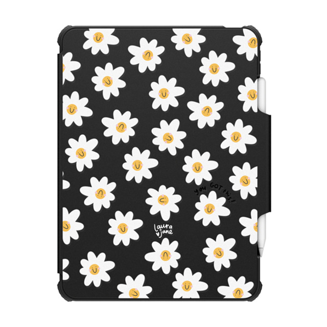 Laura Jane Illustrations x CASETiFY iPad Pro 12.9-inch (第5/6世代) Floral,Rainbow Black インパクト フォリオ ケース Daisies by Laura Jane Illustrations Back to School Laura Jane Illustrations x CASETiFY iPad Pro 12.9-inch (第5/6世代) Floral,Rainbow Black インパクト フォリオ ケース Daisies by Laura Jane Illustrations Back to School