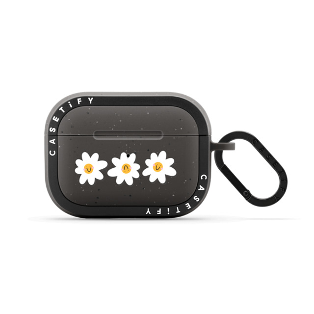 Laura Jane Illustrations x CASETiFY AirPods Pro 2 Matte Charcoal バウンス ケース Daisies by Laura Jane Illustrations