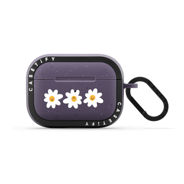 Laura Jane Illustrations x CASETiFY AirPods Pro 2 Matte Deep Purple バウンス ケース Daisies by Laura Jane Illustrations